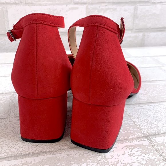 Women's Natalia Microsuede Ankle Strap Low Block - Picture 5 of 9